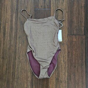 Metallic One-Piece Swimsuit